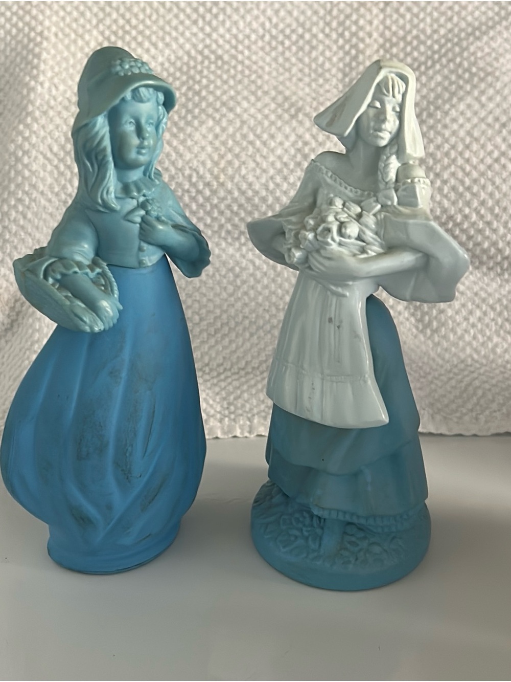 Avon Light Blue Ceramic Figurine - 'Somewhere' Collection